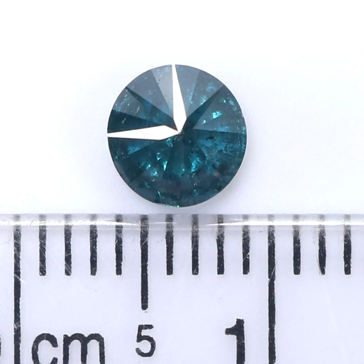 0.81 Ct Natural Loose Round Shape Diamond Blue Color Round Cut Diamond 5.50 MM Natural Loose Blue Diamond Round Brilliant Cut Di