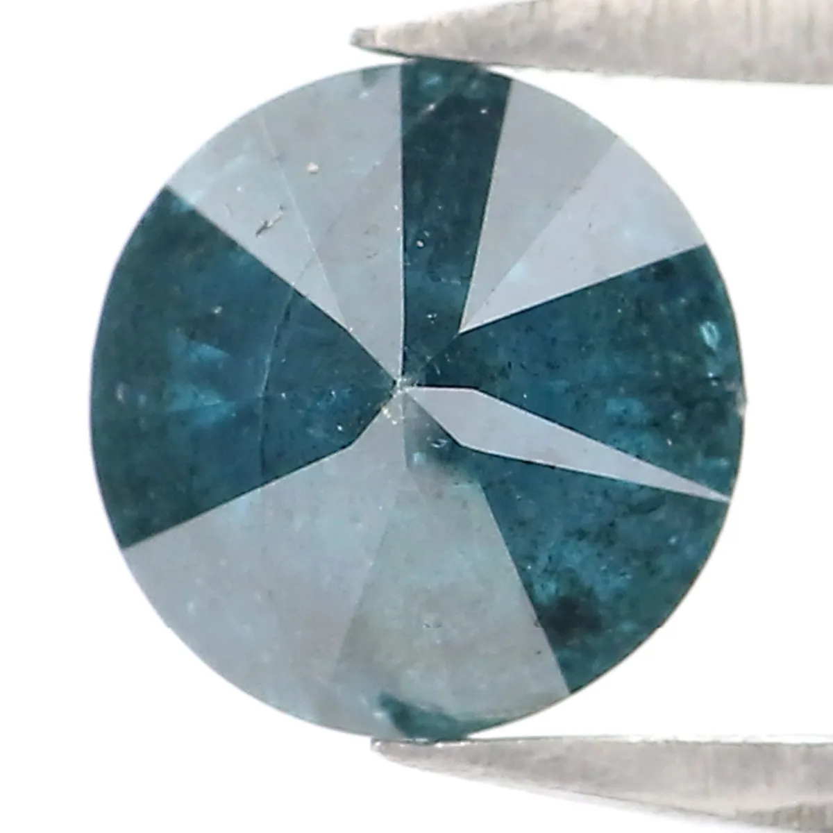 0.81 Ct Natural Loose Round Shape Diamond Blue Color Round Cut Diamond 5.50 MM Natural Loose Blue Diamond Round Brilliant Cut Di