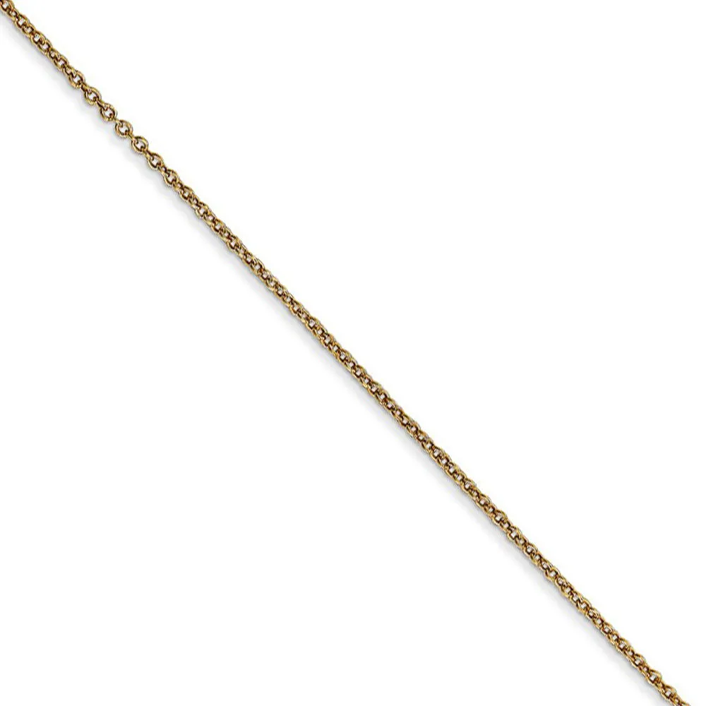 14k Yellow Gold Bowling Pins and Ball Necklace