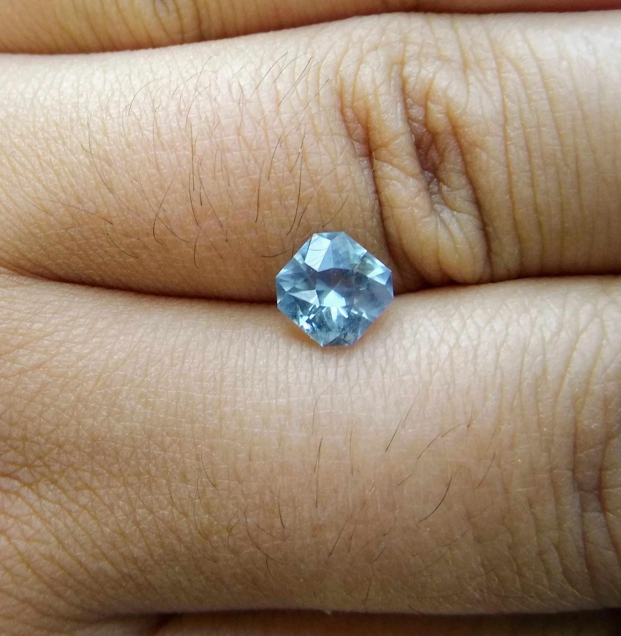 1.51ct RADIANT CUT SPARKLING BLUE MONTANA SAPPHIRE