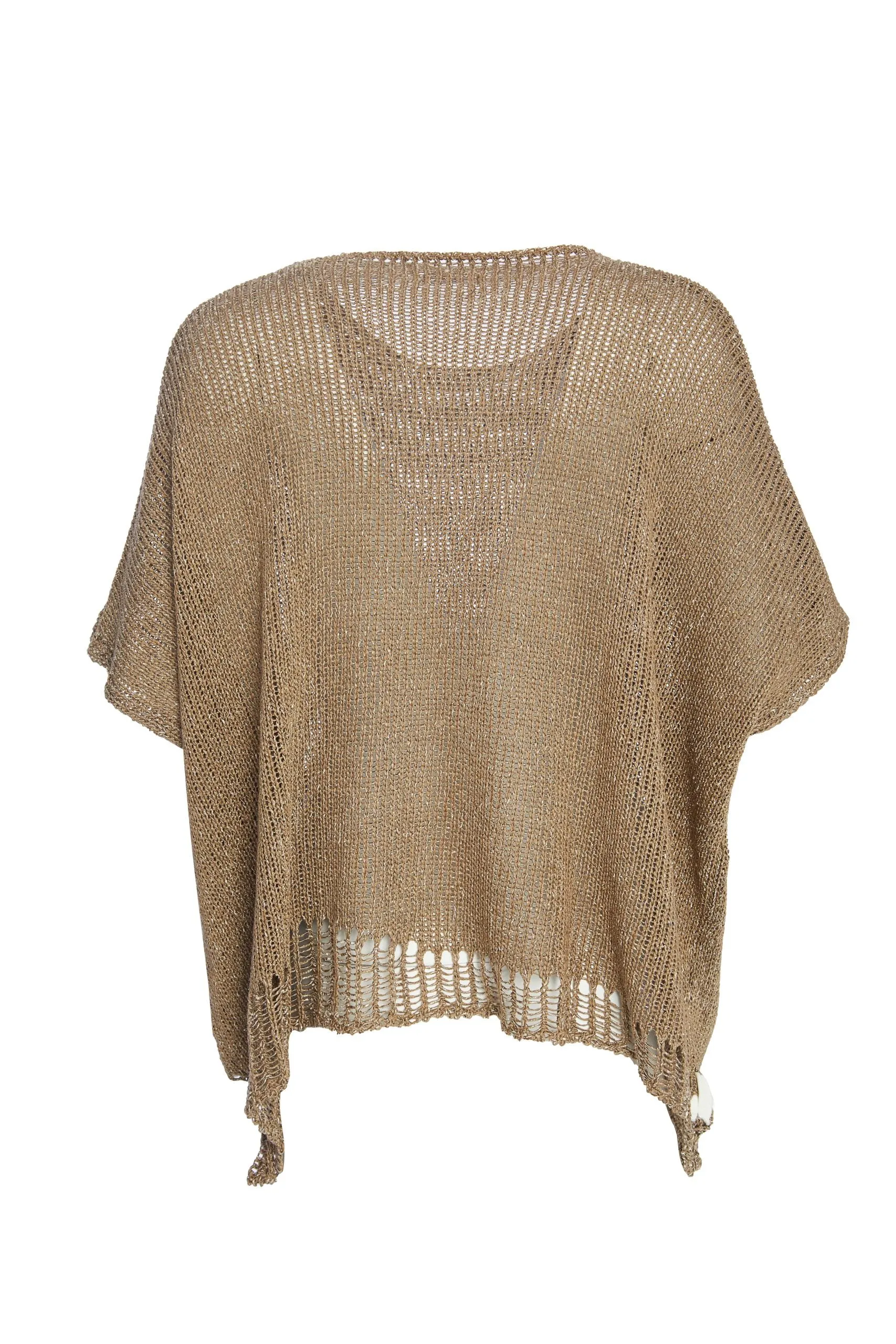 272 Knit w/ Stitch Trim Mink- Naya