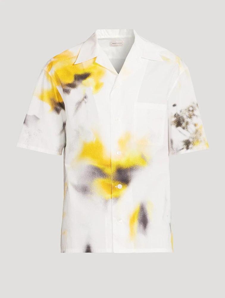 ALEXANDER MCQUEEN Obscured Flower Bowling Shirt