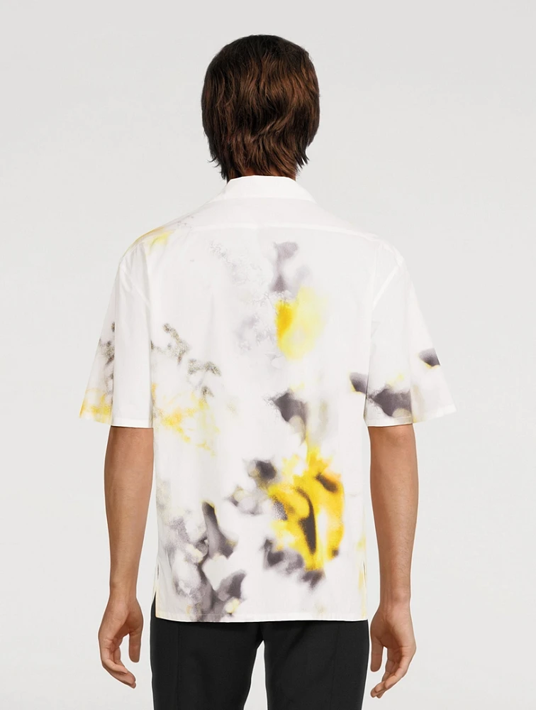 ALEXANDER MCQUEEN Obscured Flower Bowling Shirt