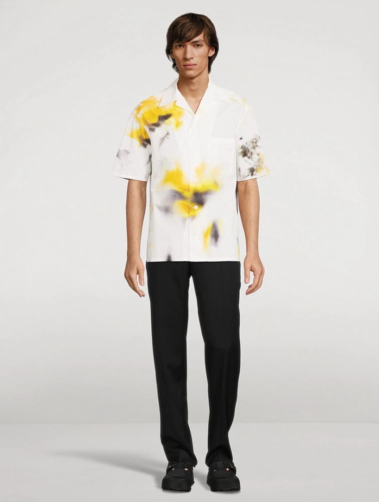 ALEXANDER MCQUEEN Obscured Flower Bowling Shirt