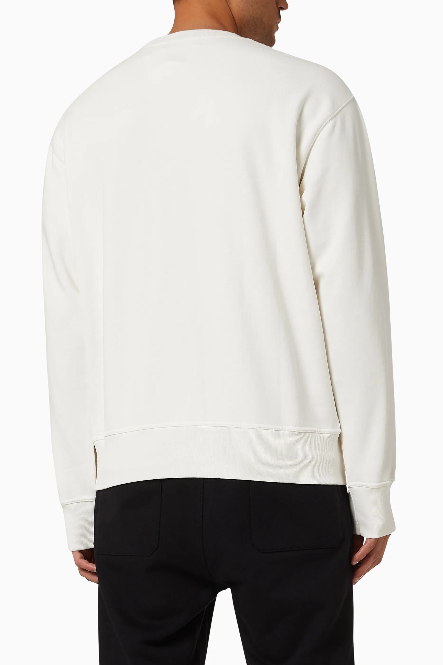 AMBUSH  |Crew Neck Long Sleeves Plain Cotton Logo Sweatshirts