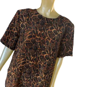 Animal print blouse