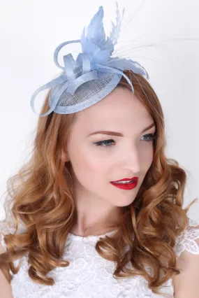 Arianna Fascinator - Light Blue