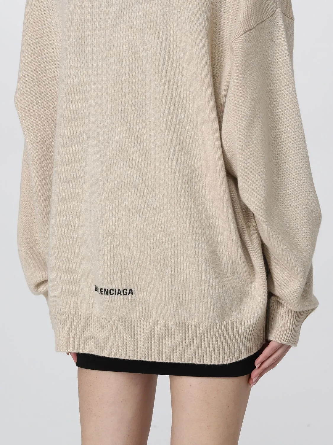 BALENCIAGA  |Long Sleeves Logo V-neck & Crew neck