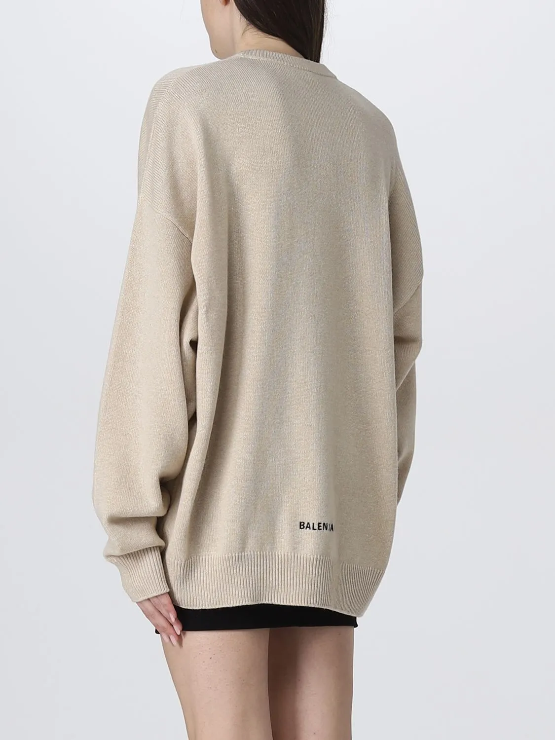 BALENCIAGA  |Long Sleeves Logo V-neck & Crew neck