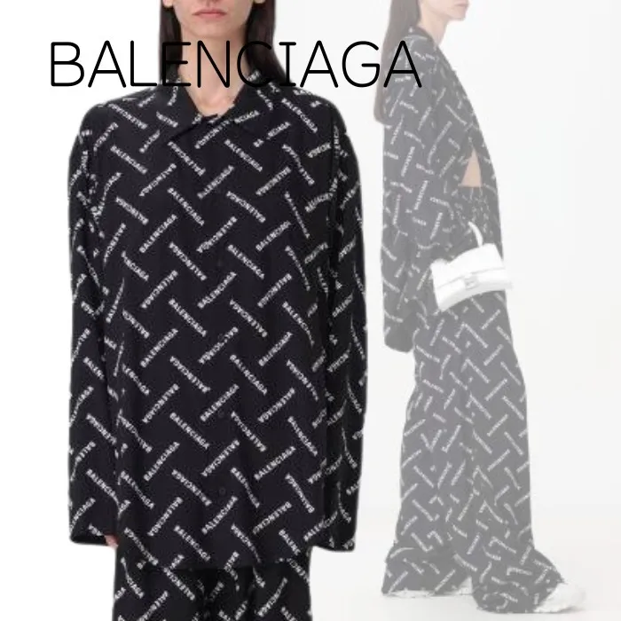 BALENCIAGA  |Monogram Casual Style Unisex Dolman Sleeves Street Style