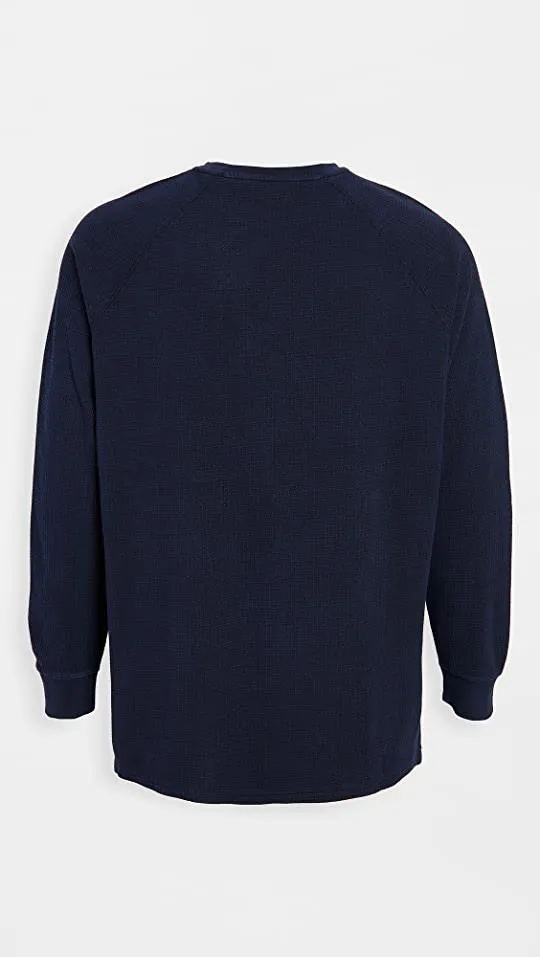 Banks Journal Preston Waffle Fleece in Navy