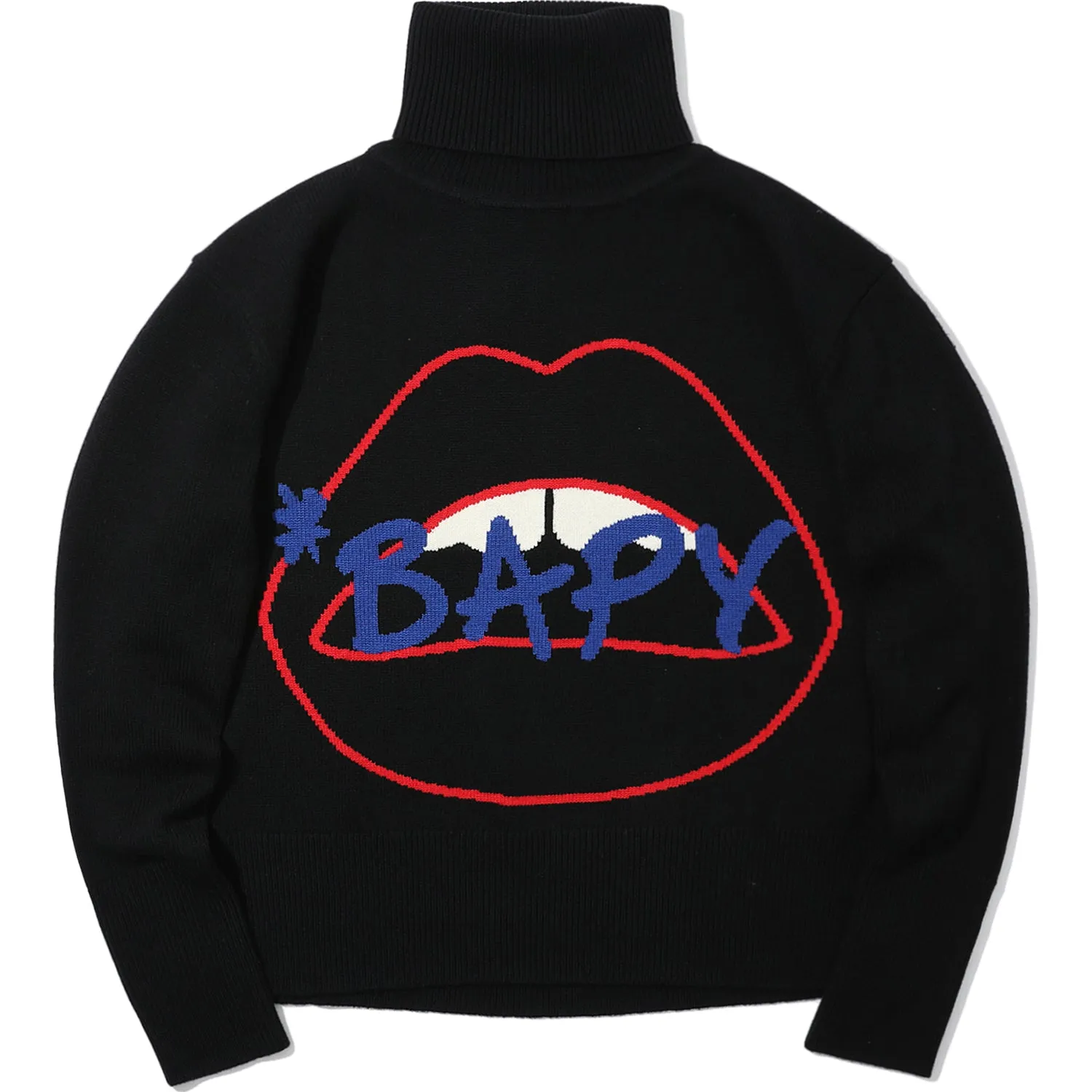 BAPY X MARKUS LUPFER TURTLENECK KNIT LIP LADIES