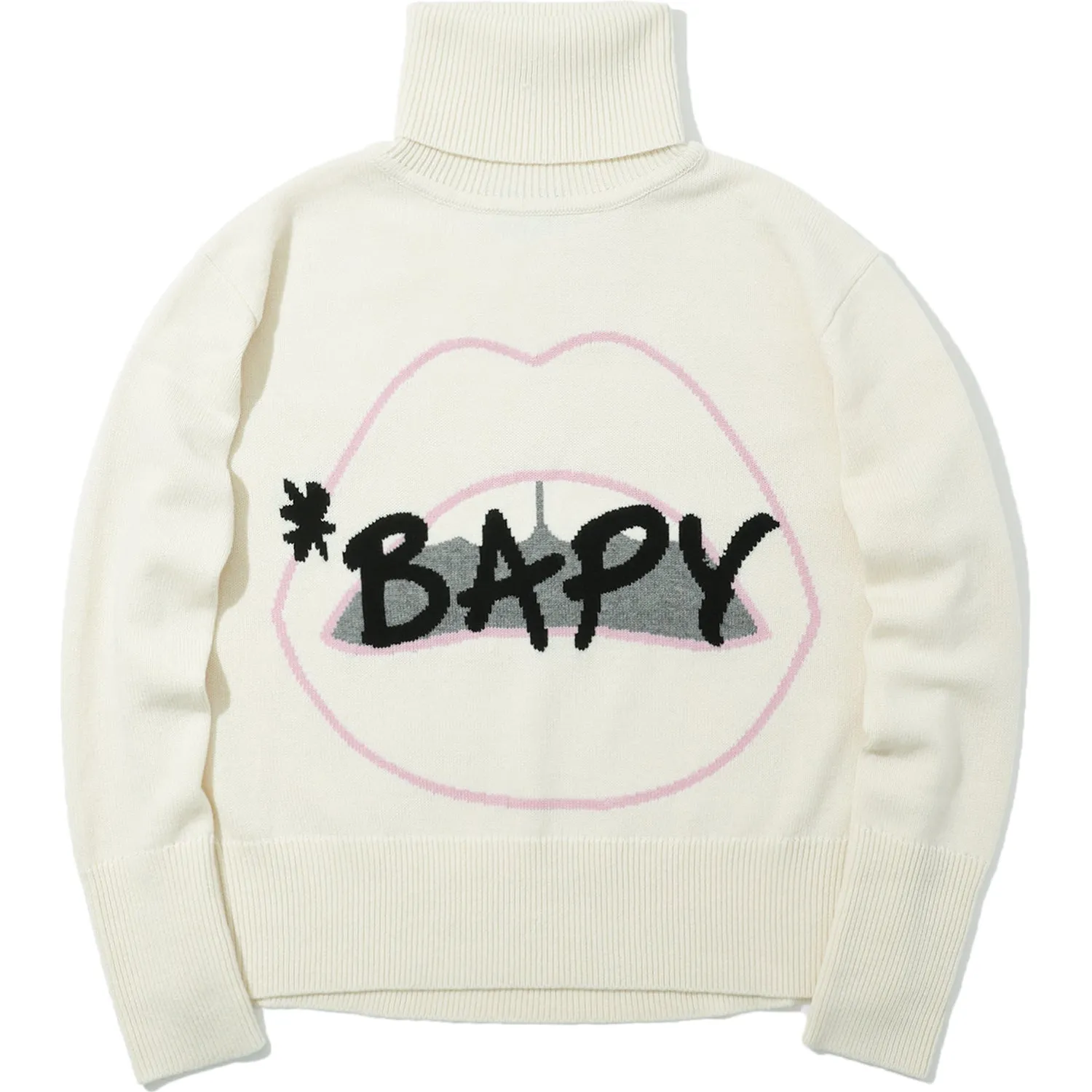 BAPY X MARKUS LUPFER TURTLENECK KNIT LIP LADIES