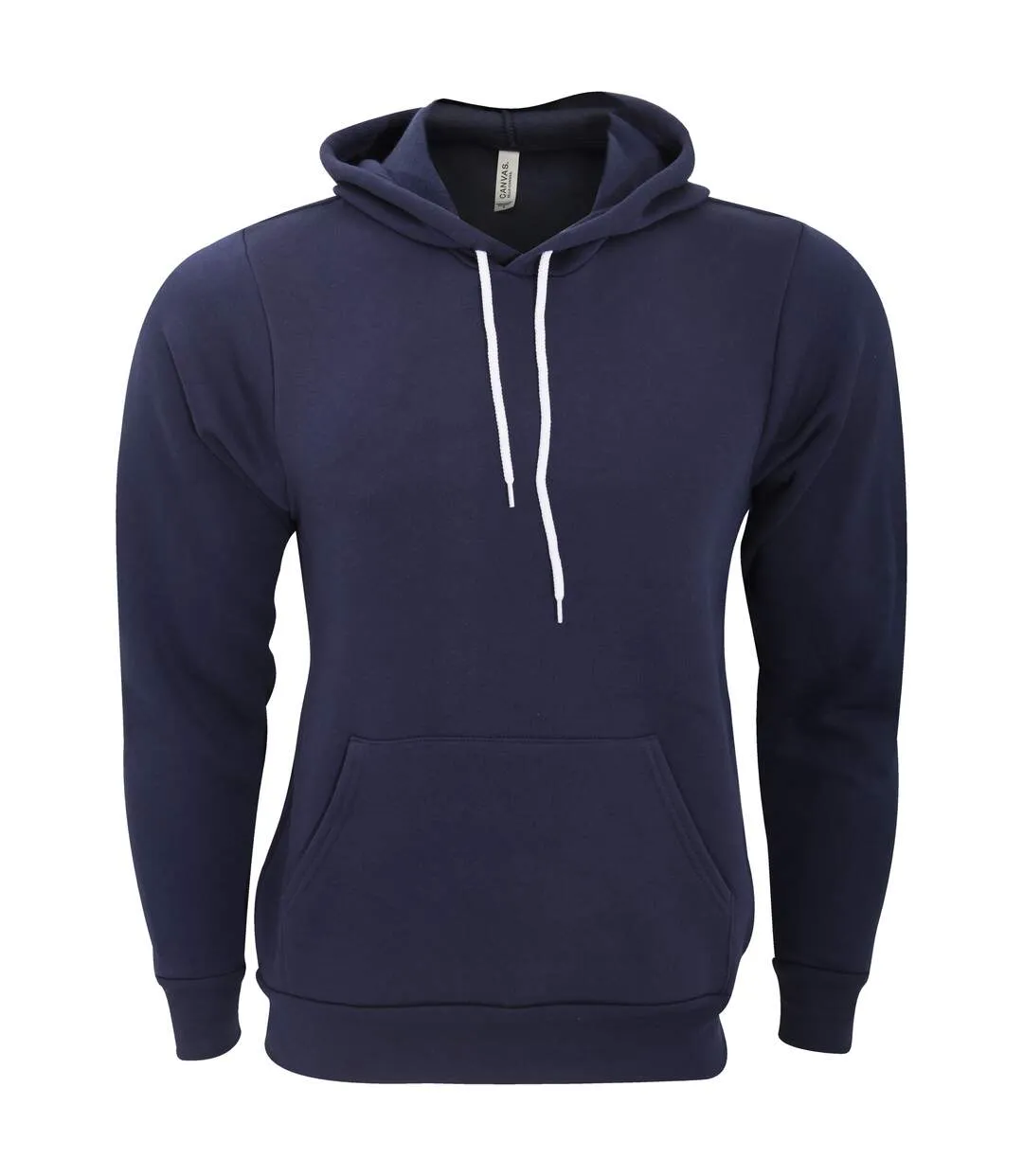 Bella + Canvas Unisex Pullover Polycotton Fleece Hooded Sweatshirt / Hoodie (Navy Blue) - UTBC1336