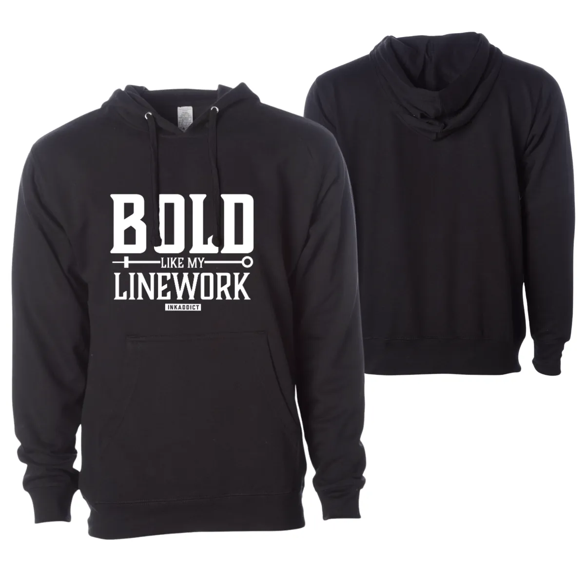 Bold Like My Line Work Black Unisex Pullover