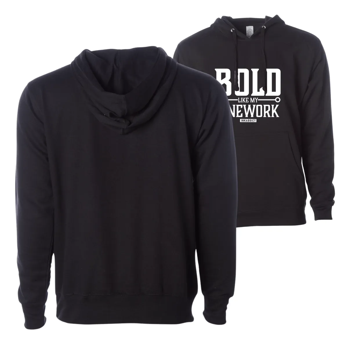 Bold Like My Line Work Black Unisex Pullover