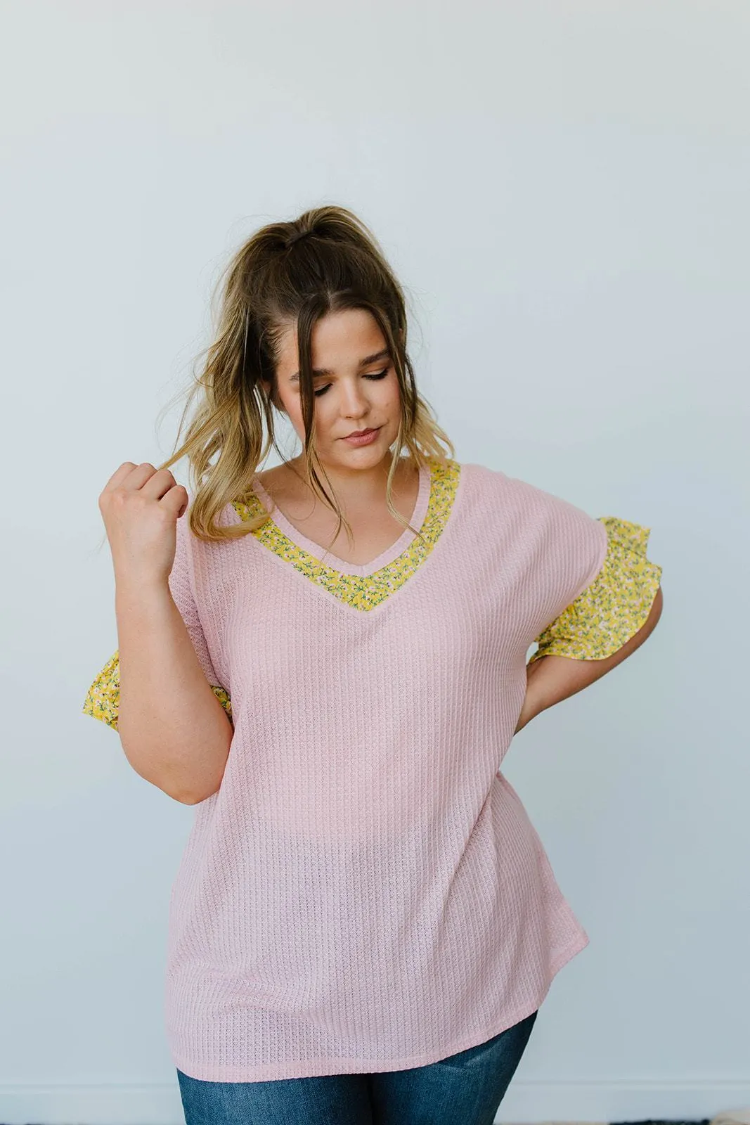 Briar Rose Waffle Knit Top - On Hand