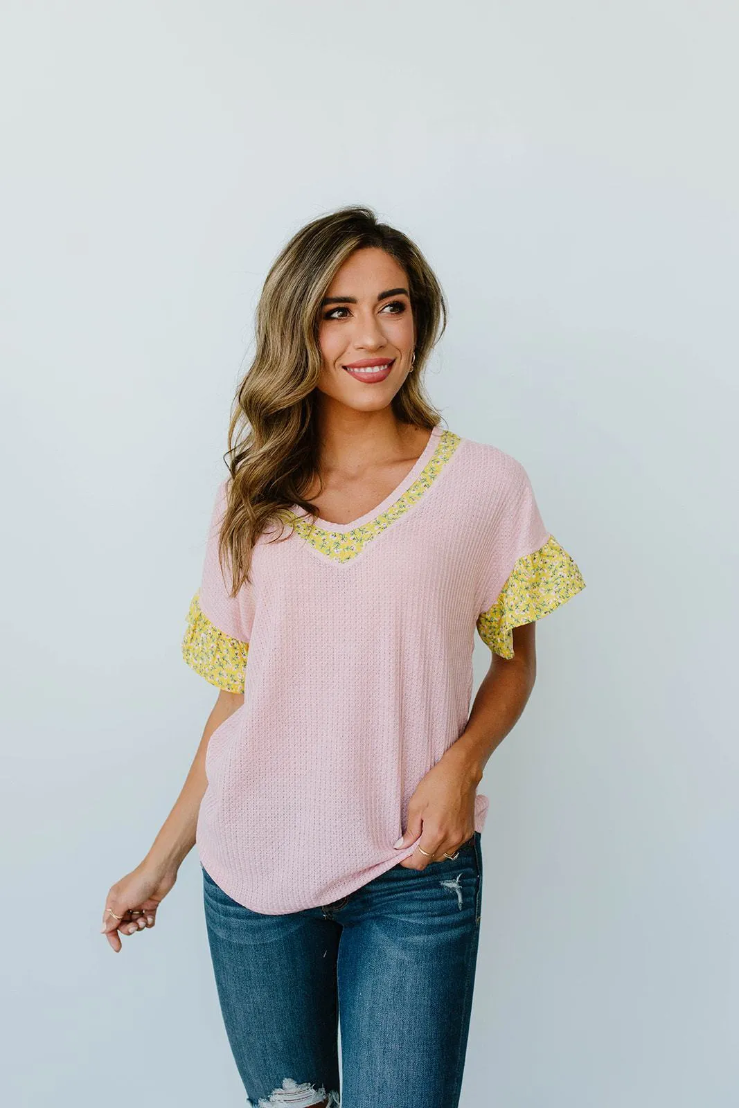 Briar Rose Waffle Knit Top - On Hand