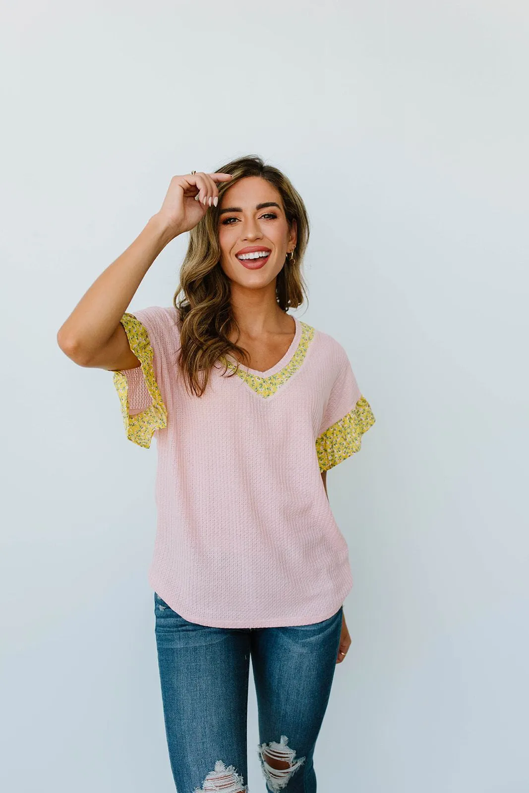 Briar Rose Waffle Knit Top - On Hand