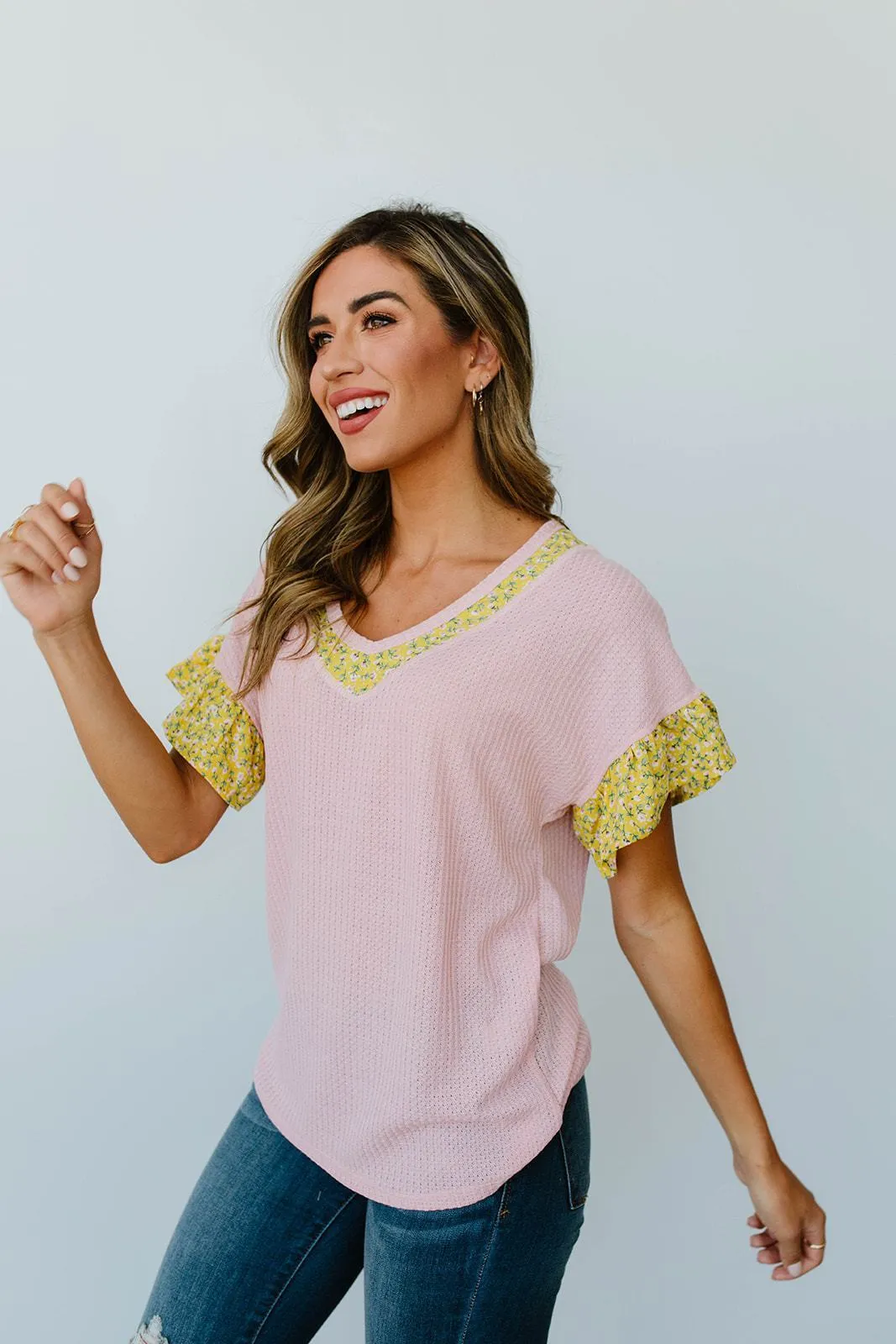 Briar Rose Waffle Knit Top - On Hand