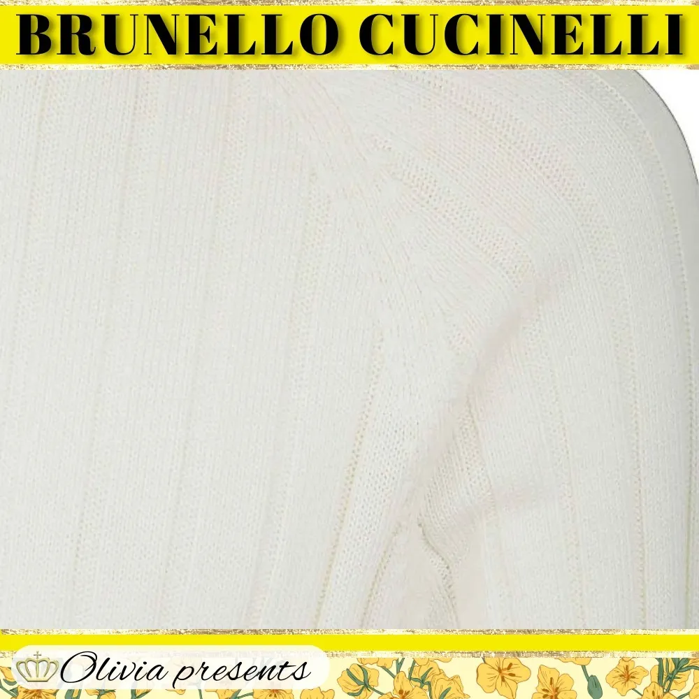 BRUNELLO CUCINELLI  |Crew Neck Long Sleeves Plain Cotton Sweaters