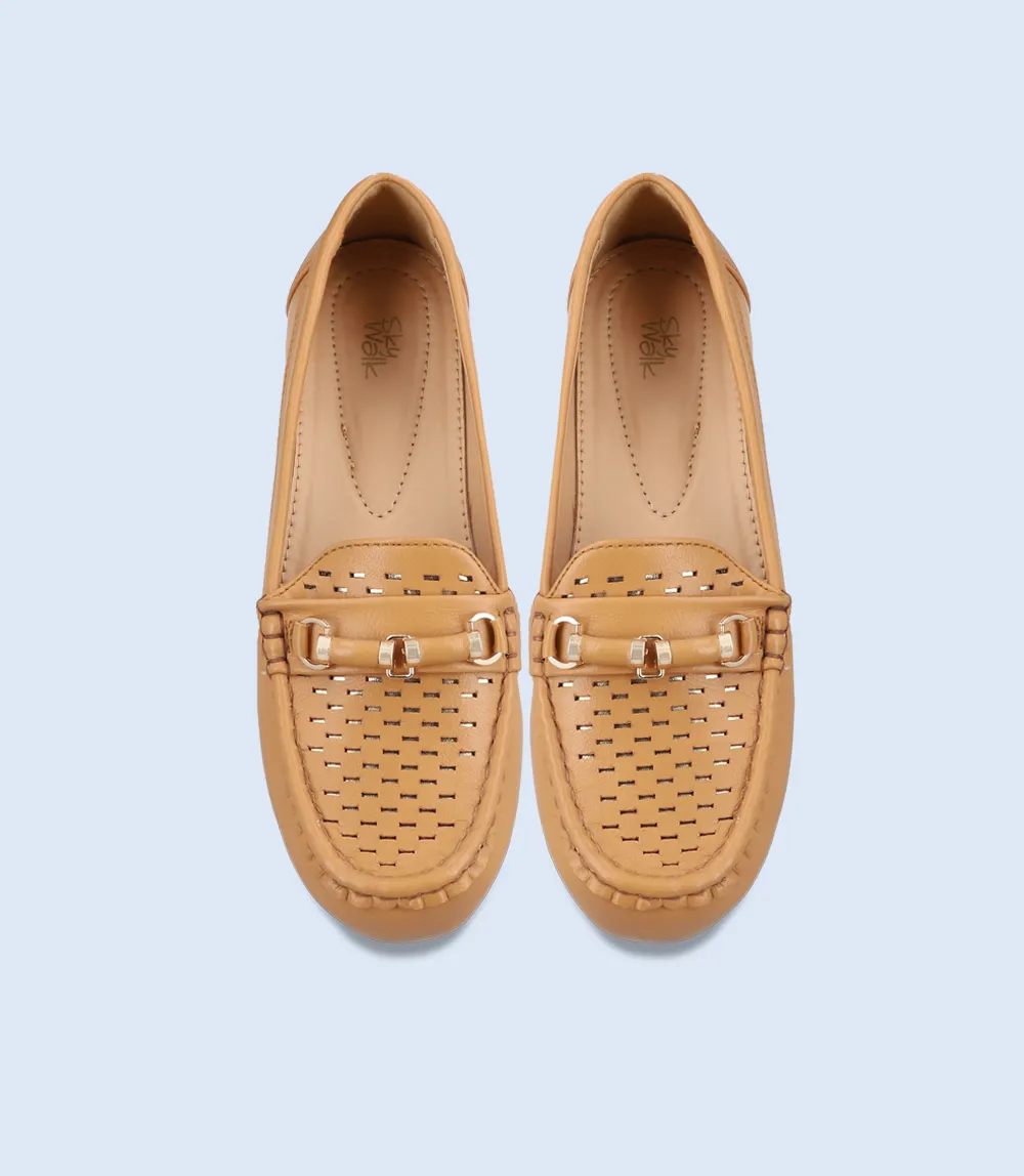 BW8878-TAN-Women Casual Moccasins