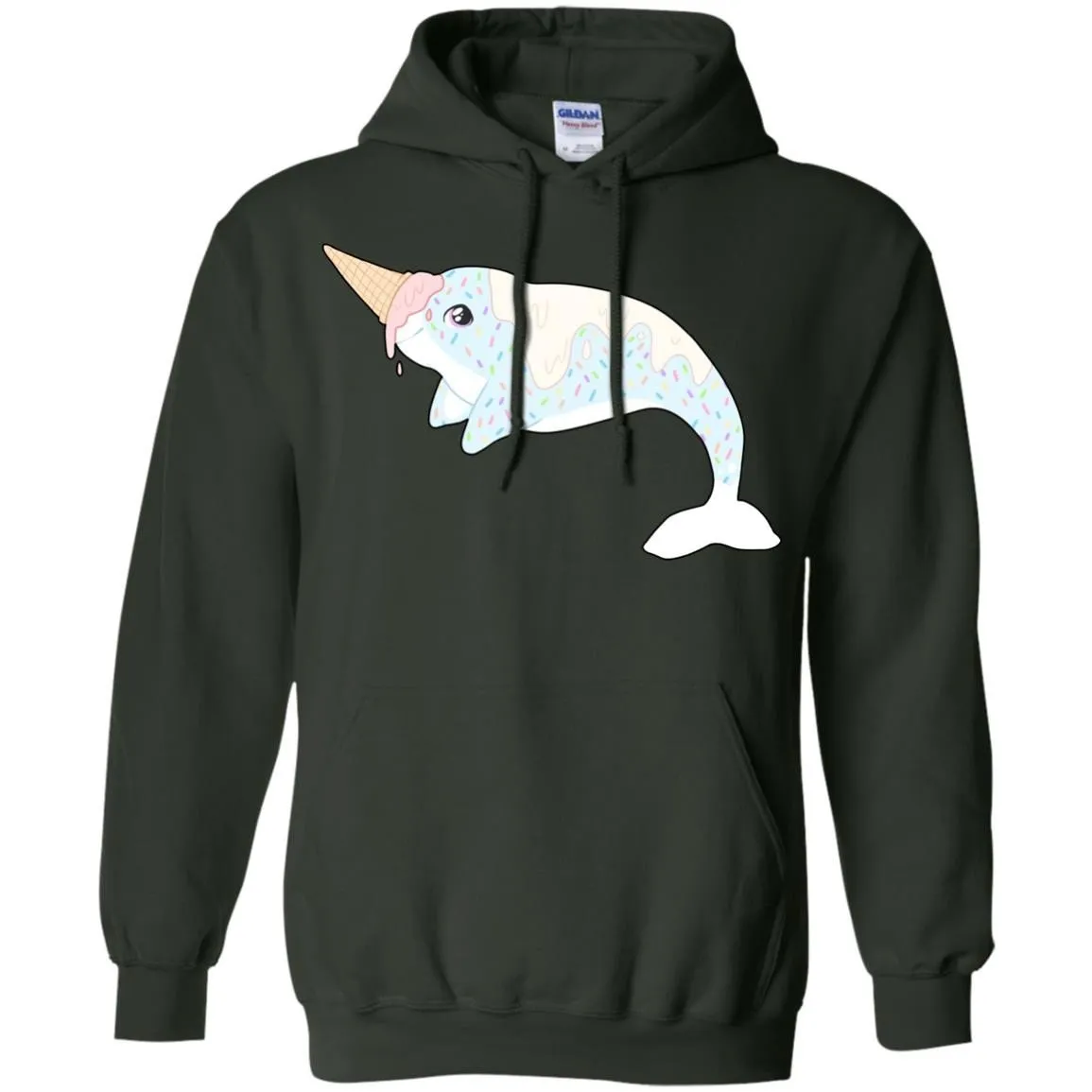 CUTE ANIMALS - Sprinkles the Ice Cream narwhal T Shirt & Hoodie