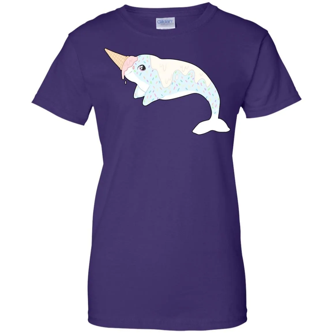 CUTE ANIMALS - Sprinkles the Ice Cream narwhal T Shirt & Hoodie