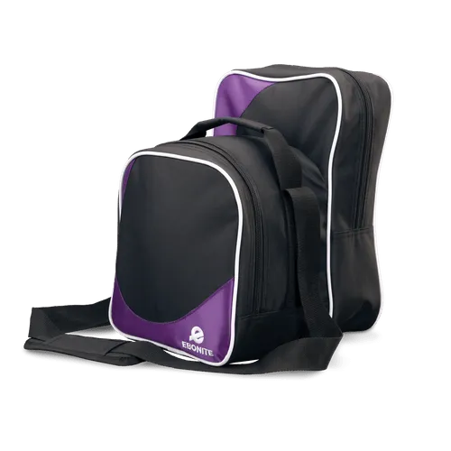 Ebonite Compact Single Tote Bowling Bag Purple