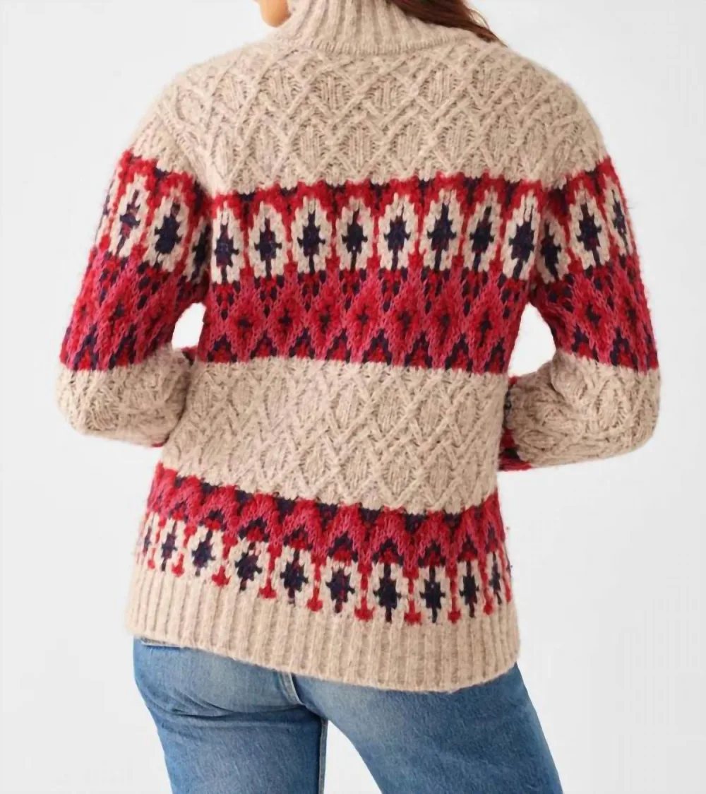 Faherty - Frost Fairisle Turtleneck Sweater