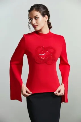 Flare long sleeves pullover