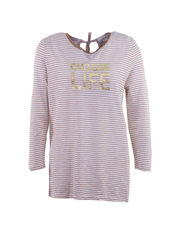 Gigue LONG SLEEVES STRIPED T-SHIRT