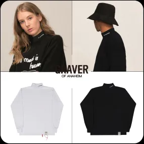 GRAVER  |[GRAVER]★SMALL PRINTING HALF TURTLENECK SWEATSHIRT