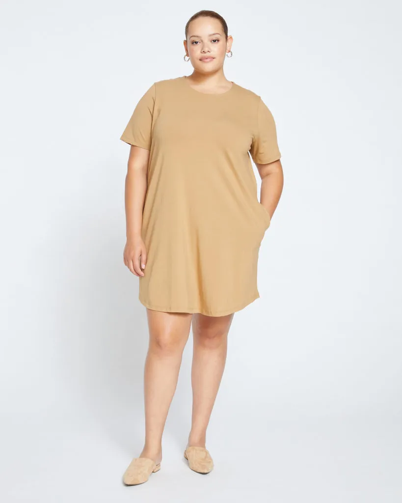 Halie T-Shirt Dress - Vintage Khaki