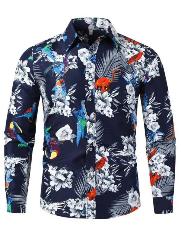 Hawaiian Long Sleeves Casual Shirt