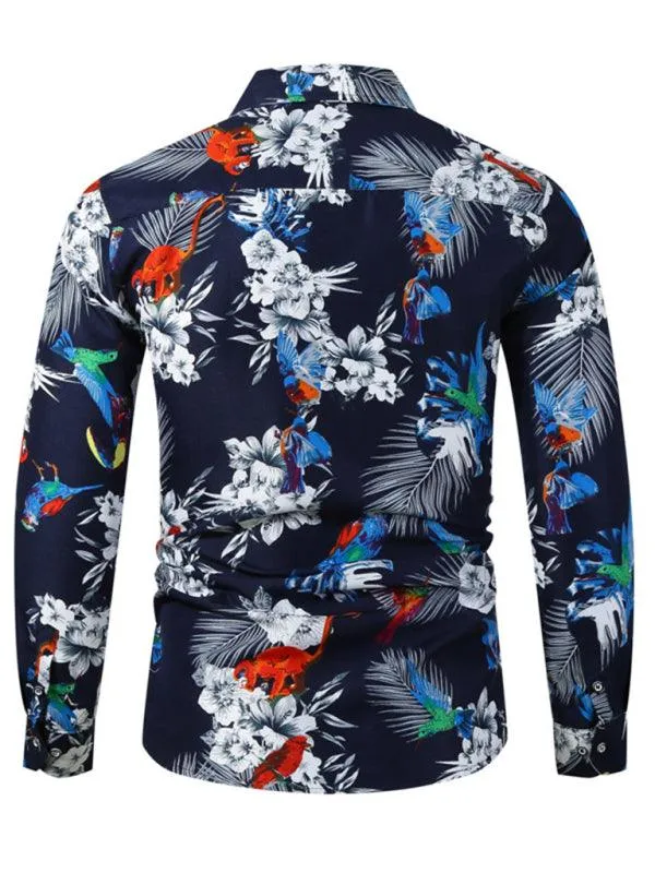 Hawaiian Long Sleeves Casual Shirt