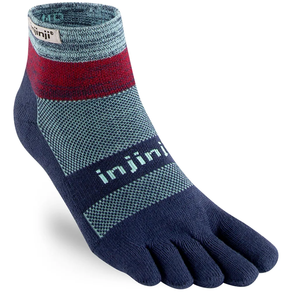 Injinji TRAIL Midweight Mini-Crew Running Socks