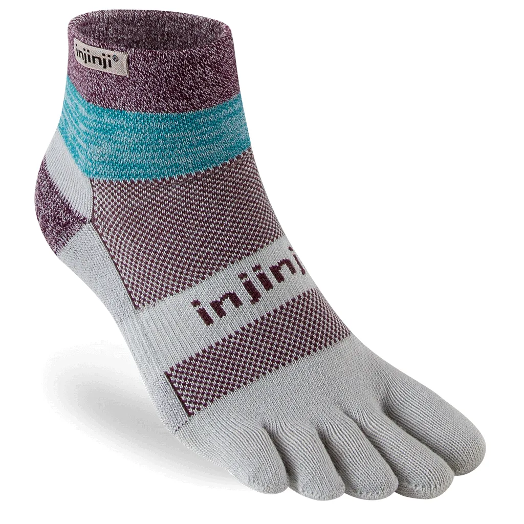 Injinji TRAIL Midweight Mini-Crew Running Socks