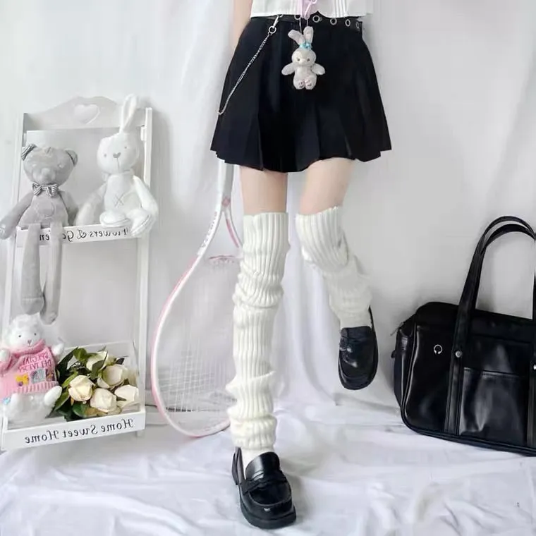 Japanese harajuku jk knit knee socks BY99888