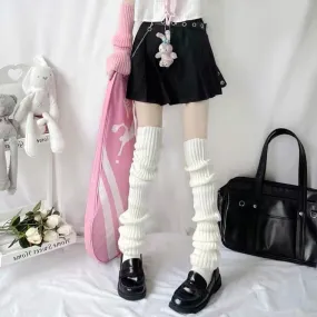 Japanese harajuku jk knit knee socks BY99888