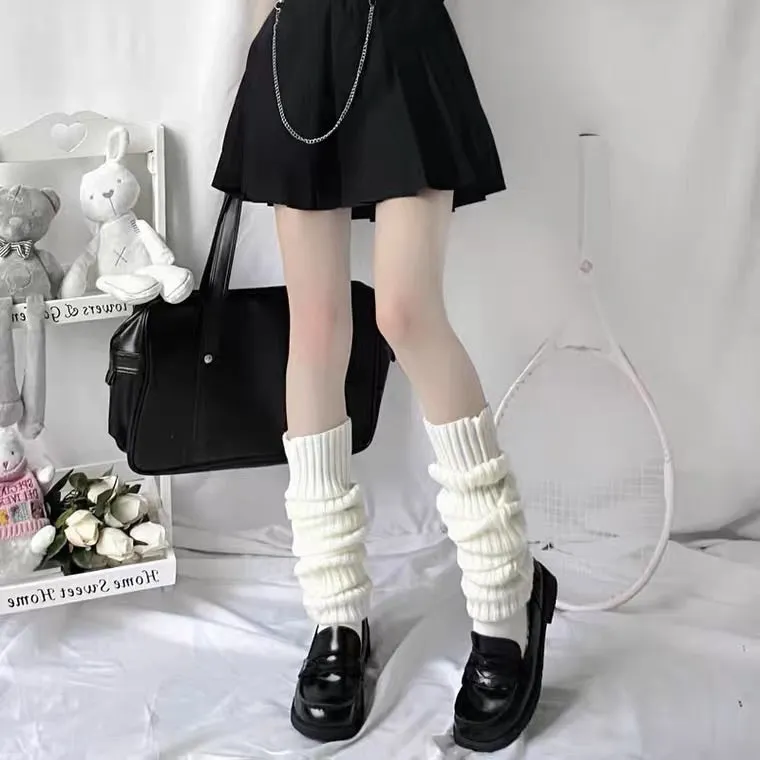 Japanese harajuku jk knit knee socks BY99888