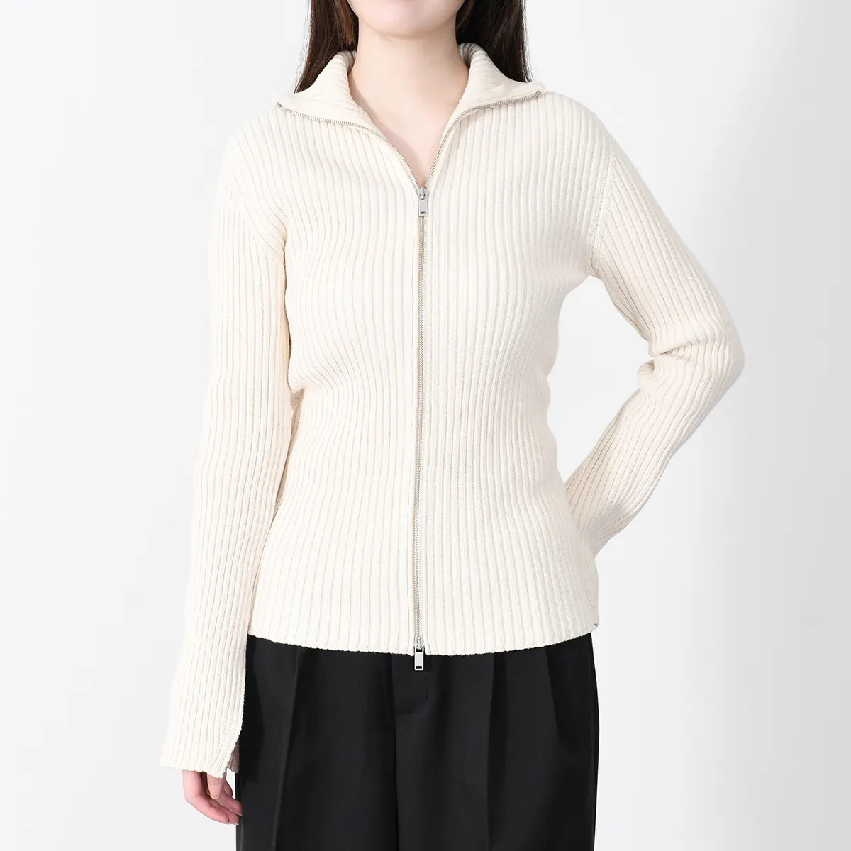 Jil Sander  |Casual Style Long Sleeves Plain Cotton Medium Cardigans