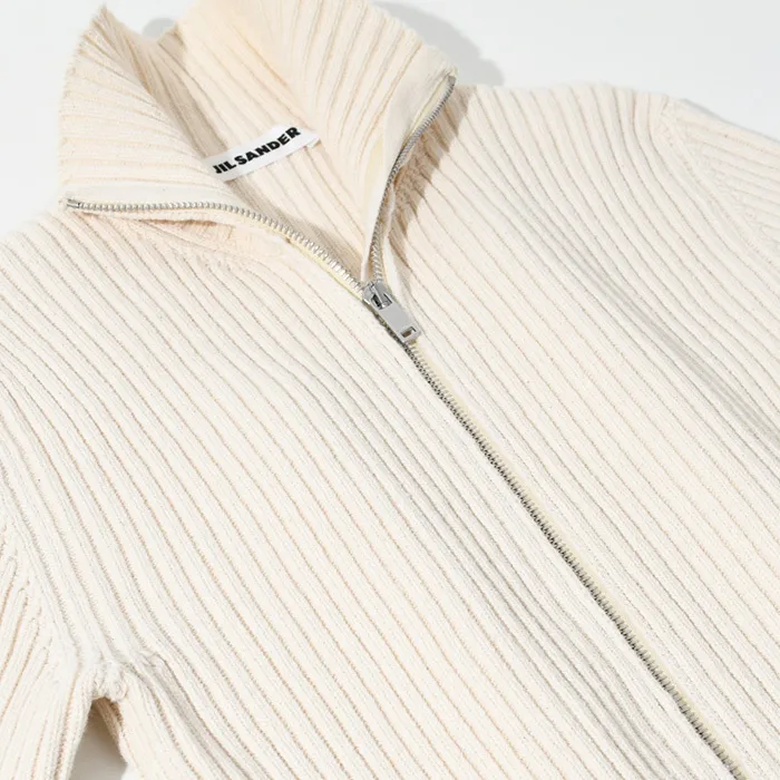 Jil Sander  |Casual Style Long Sleeves Plain Cotton Medium Cardigans