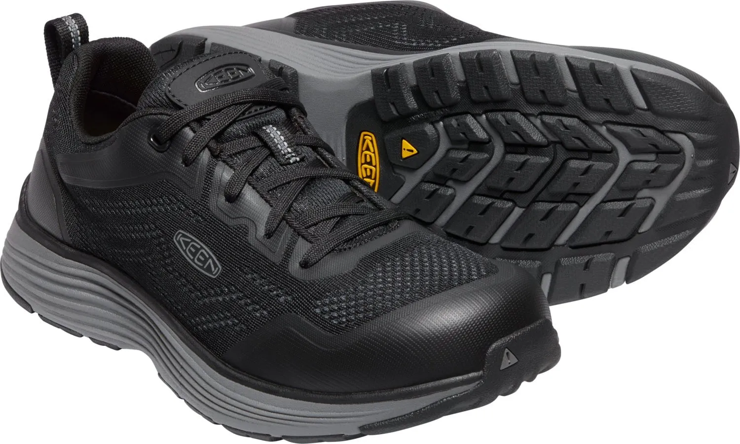 Keen Utility Mens Sparta II ESD Soft Toe Steel Grey/Black Mesh Work Shoes