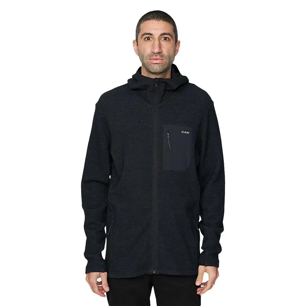 le bent sentinel midweight waffle knit zip hoody - men's