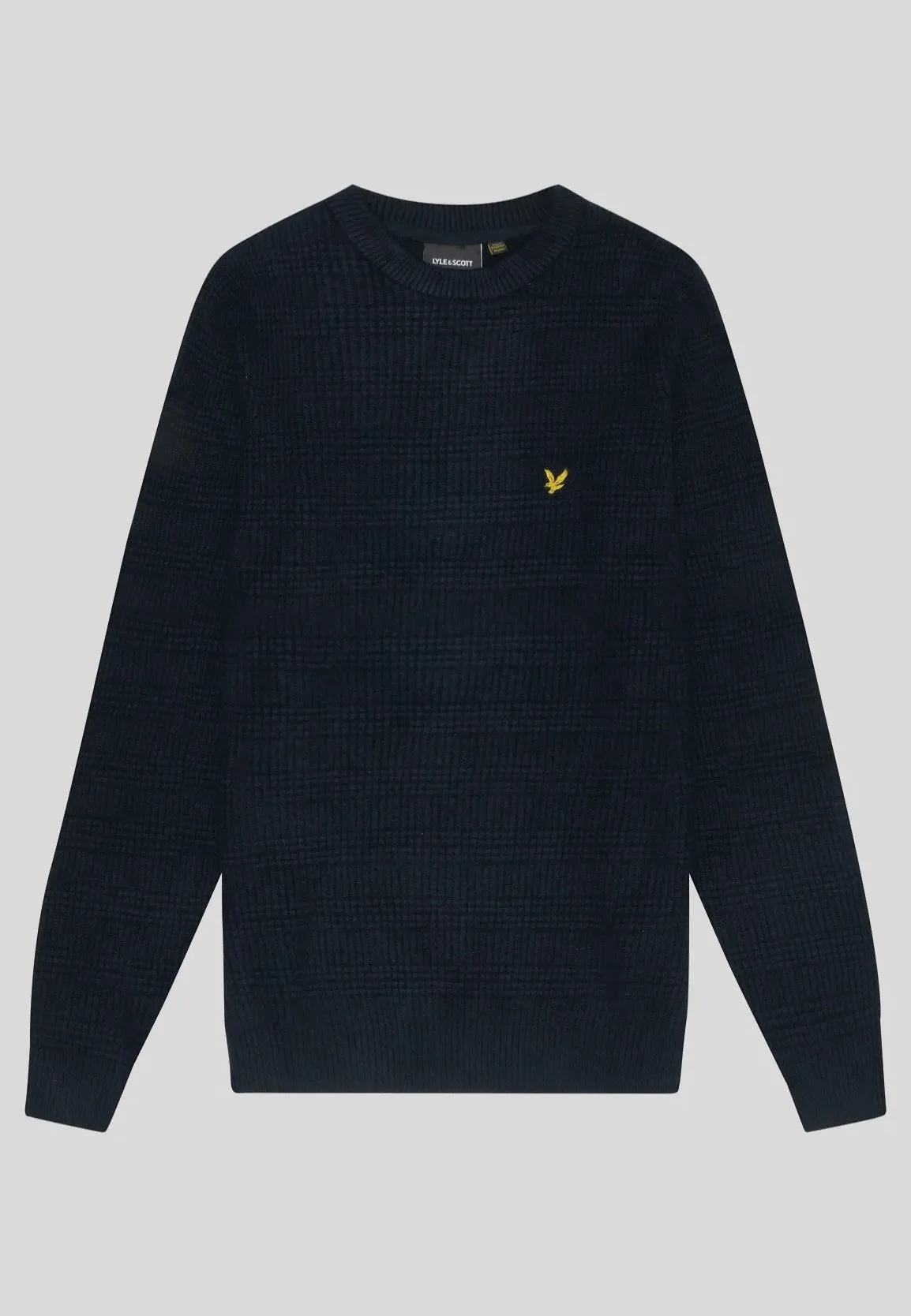 Lyle & Scott - Waffle Knit Dark Navy - Pullover