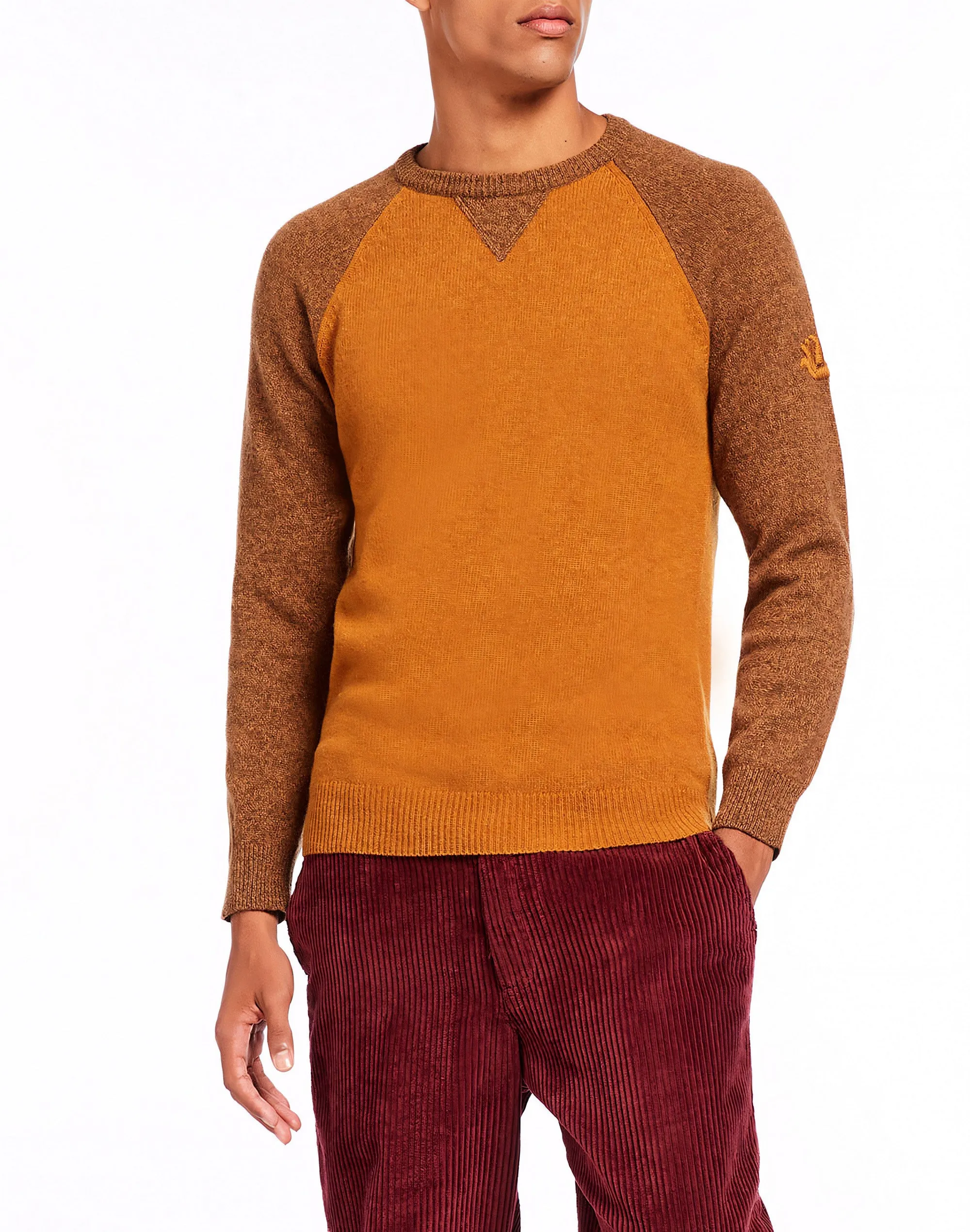 MAGLIONE CON MANICA IN RAGLAN