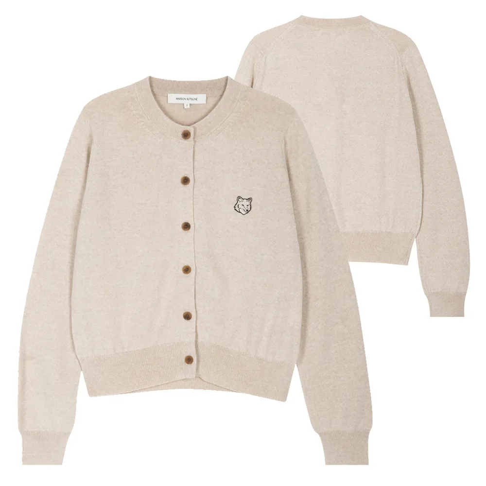 MAISON KITSUNE  |Street Style Long Sleeves Logo Cardigans