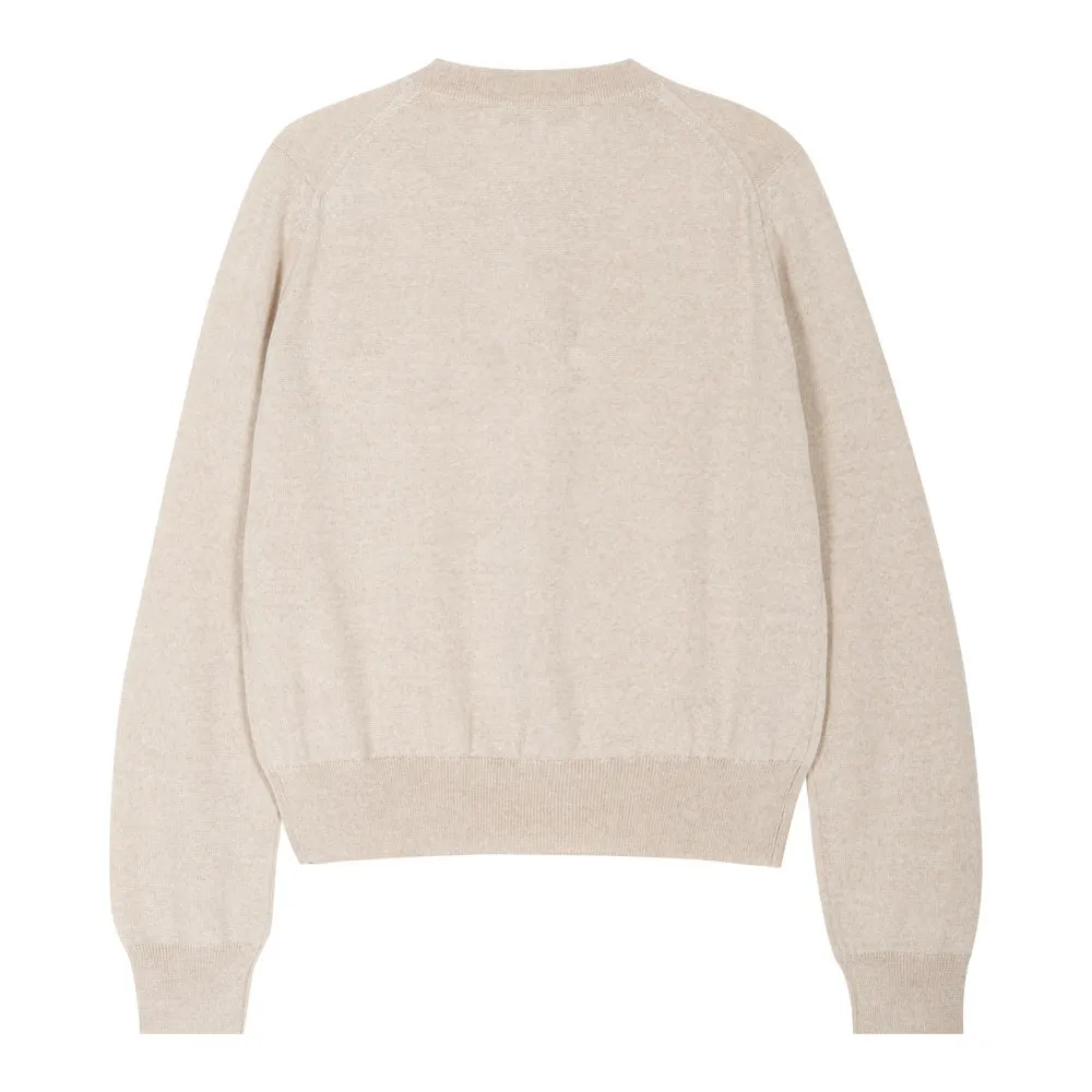 MAISON KITSUNE  |Street Style Long Sleeves Logo Cardigans