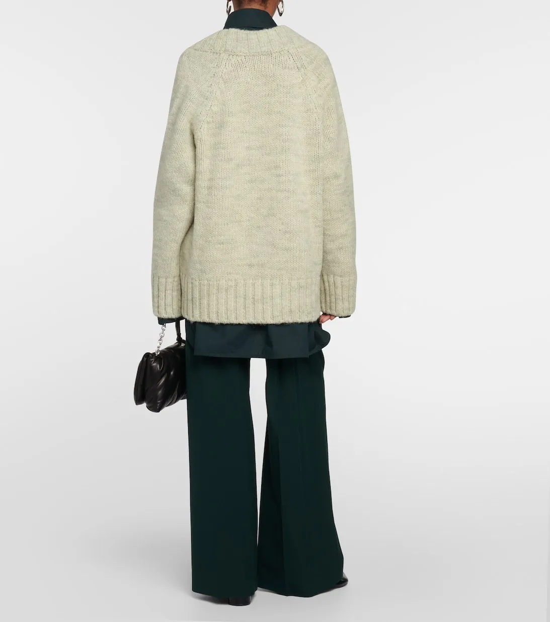 Maison Margiela  |Casual Style Wool Long Sleeves Cotton Oversized Cardigans